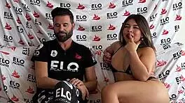 karen cox athletic latina flaunts big ass in spicy fitness casting interview!