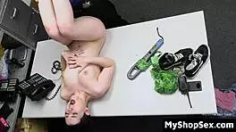 Caught Stealing Vibrator Sucks Cock Bent Over