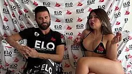 karen cox athletic latina flaunts big ass in spicy fitness casting interview!