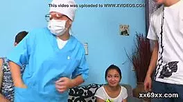 doctor drills virgin cutie in hospital