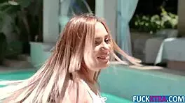 Alita Lee slams tiny ass on massive cock boldly