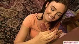 old man brutally anal fucks tight teen babysitter pussy in hardcore session