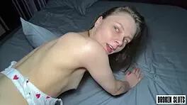 cute college student submits to rough monster cock face fucking deepthroat doggystyle domination