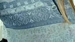 Hot student strips clothes off groping her perky tits!