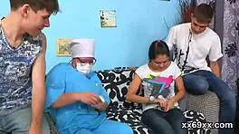 doctor drills virgin cutie in hospital