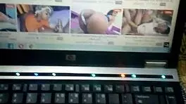 Young stud strokes massive monster cock to explosive masturbation finish