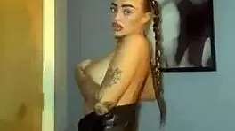 scottish tattooed emo teen fingers her big ass hard
