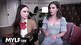 mature lesbian teacher licks my hairy pussy so good with toys 😍