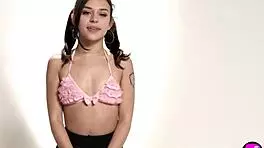 Petite Teen Fingers Pussy After Hot Playboy Interview