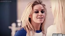 busty blonde jessa rhodes fucks petite piper perri