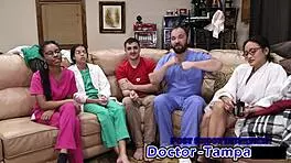 yo dr tampa turns aria nicole into corporate slave with deepthroat choking face fucking in hospital