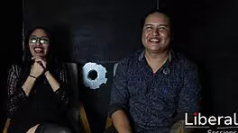 Hotwife sucks stranger cock gloryhole cuckold help