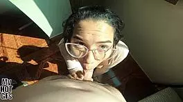 i casually FUCK petite Venezuelan Nany G's shaved pussy up close in homemade session