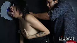 Hotwife sucks stranger cock gloryhole cuckold help