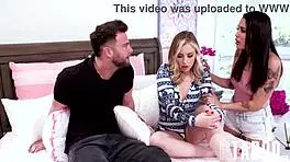 anna claire clouds and vanessa sky share sticky cum swap finale