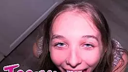 I feel her tight shaved pussy clench as I pump cum deep inside pretty Breezy Bri missionary