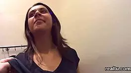 Adorable czech teen teased in supermarket ripped clothes hardcore pov pounding!