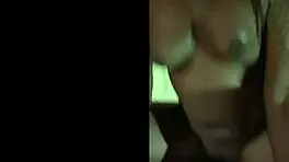 This cheating ebony girlfriend gets roughed up doggystyle by huge black cock in bedroom