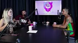 hot morena and safada blonde strip sharing women-only mansion experiences