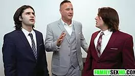 scientist enjoys wild group banging with young lab partners