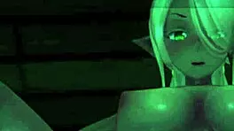 monster elf girl teases with epic titsjob in blue sky chapter