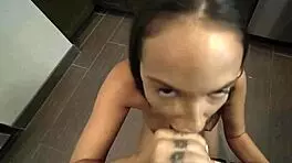 incredibly curvy babe flaunts huge tits bending over for pov pounding