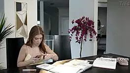 Neighbor Teaches Cute Teen Intense Lesbian Squirting Orgasms