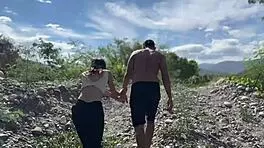 skinny latina teen begs for hardcore outdoor creampie pounding