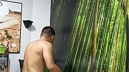 brunette european wife stays behind as husband heads to the united states while his close friend ensures her comfort right now