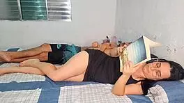 rough bedroom pounding my tight latina half-sister's moaning pussy bareback 😈🍆💦