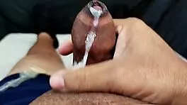 gf squirts wild on small cock jerks 💦😍