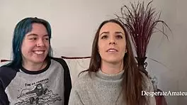 Amateur stars Olivia and Alisha desperately test tight flexibility boundaries in thrilling session