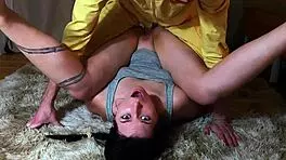 Uniformed man bangs young wife at home