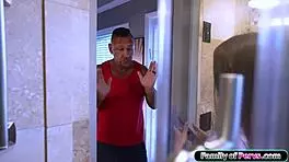 Perky titties tempt older guy into forbidden petite playtime