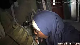petite arab army uniform slut gets hardcore close-up ass pounding 23km from base