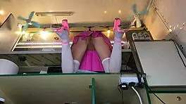 Boss pays extra for no panties pussy