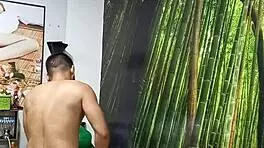 brunette european wife stays behind as husband heads to the united states while his close friend ensures her comfort right now