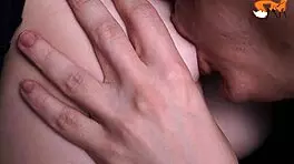 Nipple sucking play leads to intense boob orgasm 😍👅