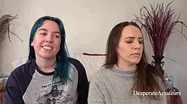 Amateur stars Olivia and Alisha desperately test tight flexibility boundaries in thrilling session