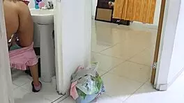 Catch Amateur Masturbating Then Pound Her Tight Pussy Hard with Big Cock