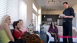 Sneaky, fuck me hard right in front of them!