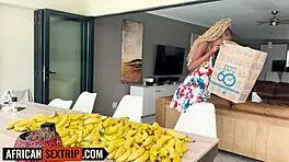 Big Tits Ebony Babe's Tight Pussy Pounded by BWC in Rough Interracial Fuck