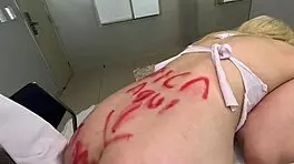 med student takes anal gangbang with piss drink reward