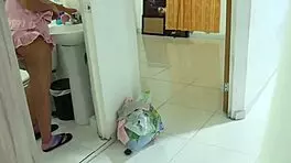 Catch Amateur Masturbating Then Pound Her Tight Pussy Hard with Big Cock