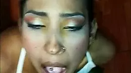 rossy tries on sexy lingerie before wild ebony action unfolds