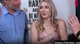 shoplifters busted now gangbanged rough by the crew 😈🍆💦