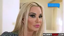 blonde milf cleans house then blows hard cock deep