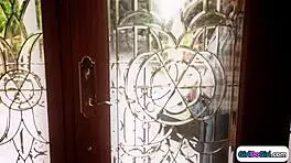 lesbian plumber licks eager 18yo teen pussy wet