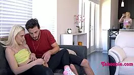 Sneaky, fuck me hard right in front of them!