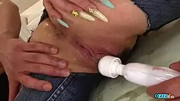 they rip jeans oil hairy pussy deepthroat doggy bang creampie
